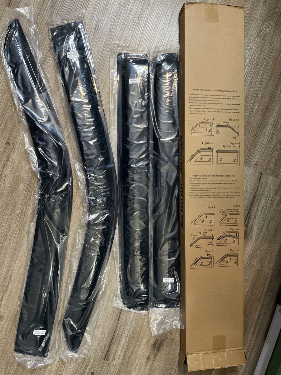 Frontier 22-24 Window Visor 4-Piece Set, Rain Guards - Unused Condition