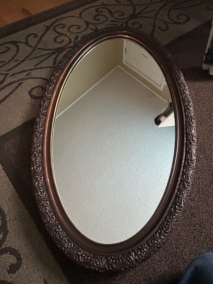 Vintage oval mirror
