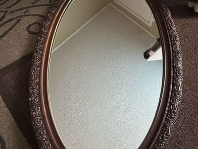 Vintage oval mirror
