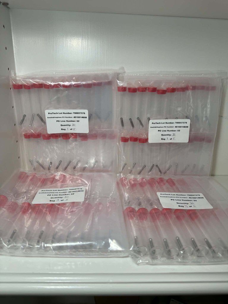 80x Protech/Smith and Nephew self tapping orthopedic bone screws