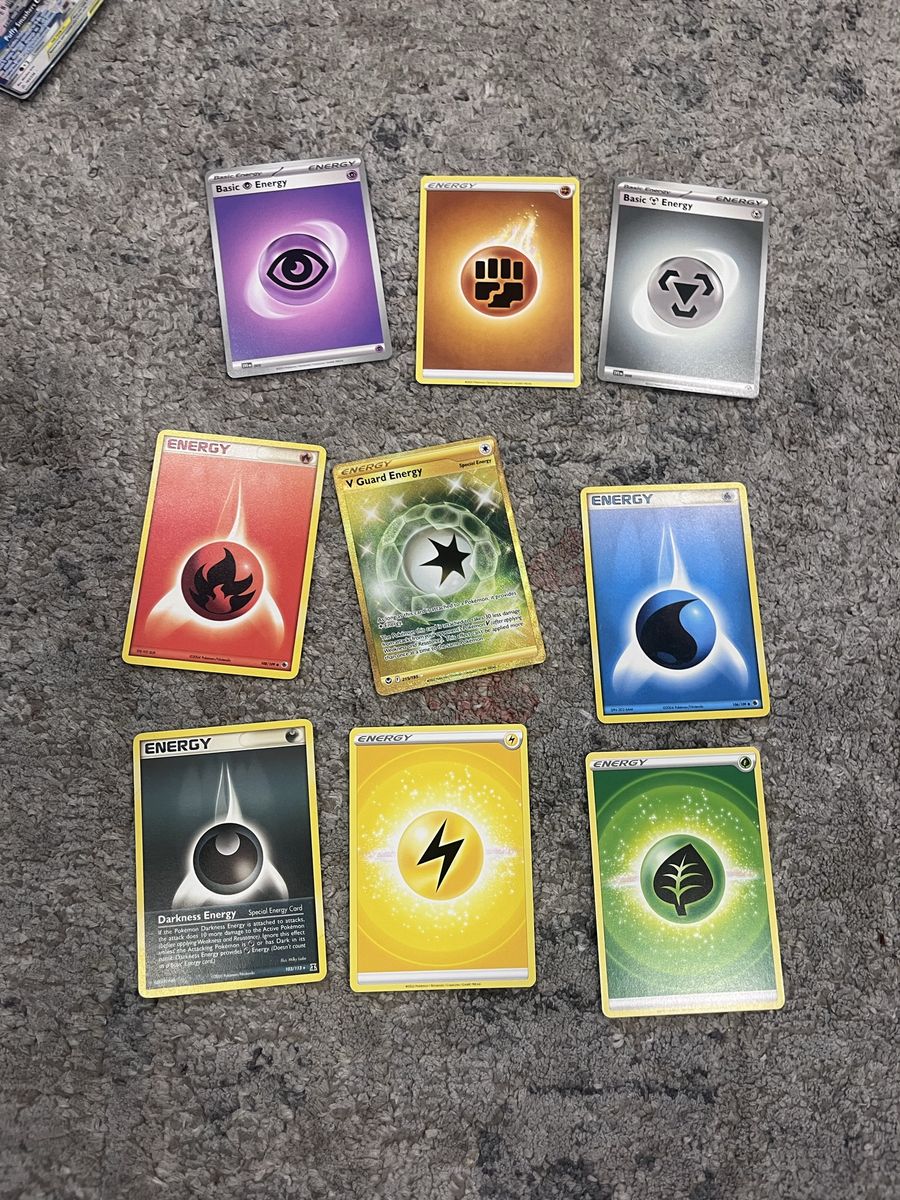 Pokémon energy cards