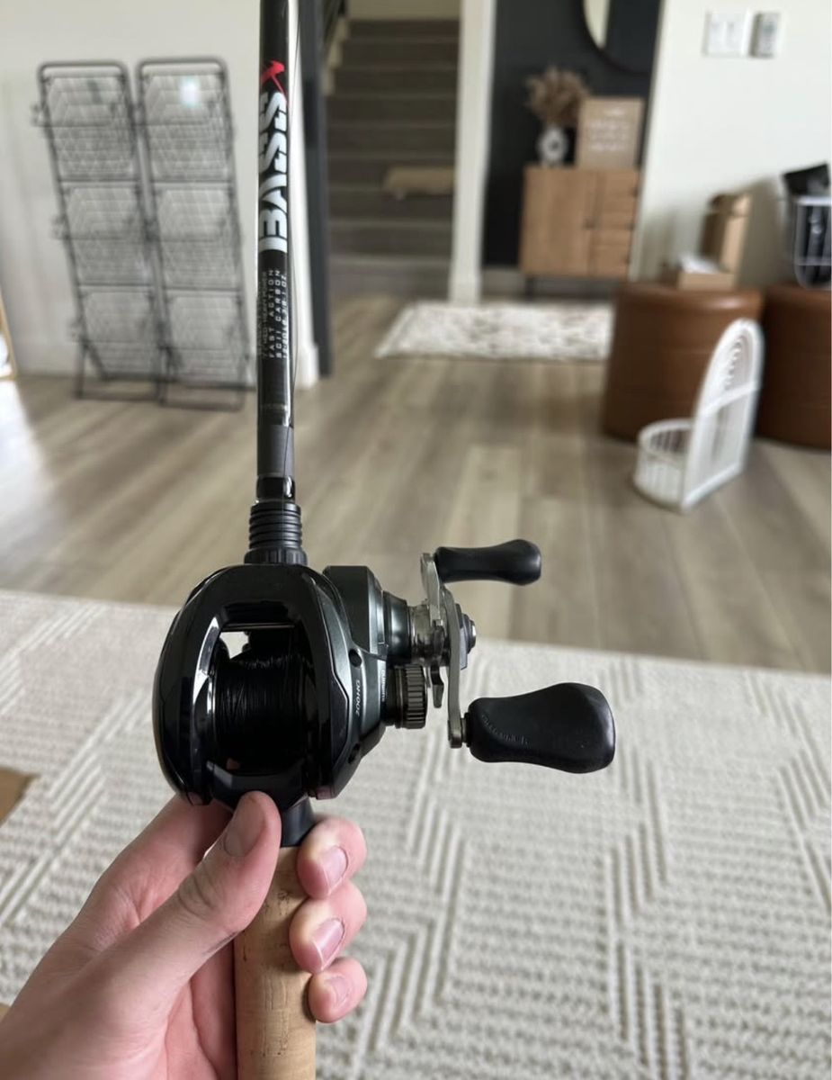 Shimano Curado Baitcaster x St. Croix Bassx Rod