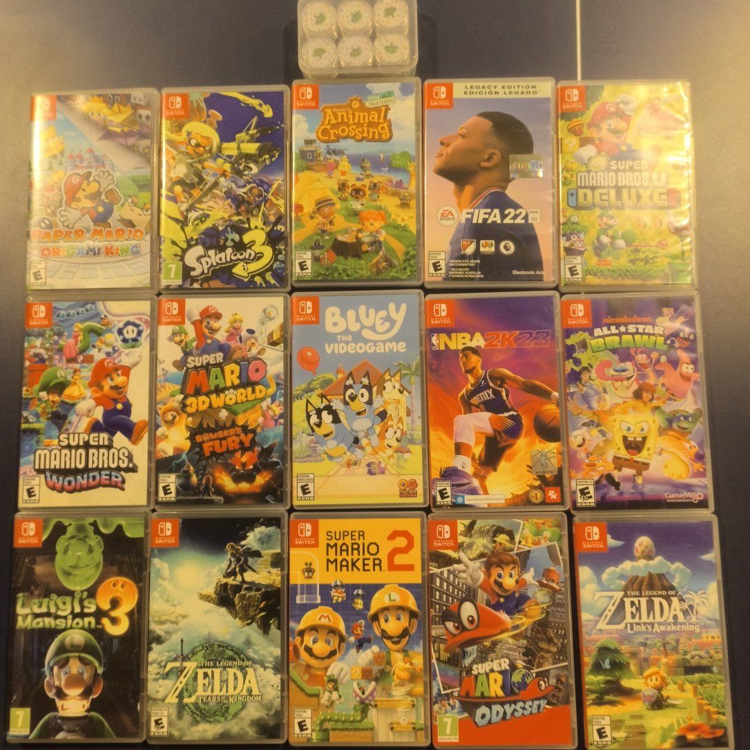 Various Nintendo switch games