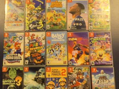 Various Nintendo switch games
