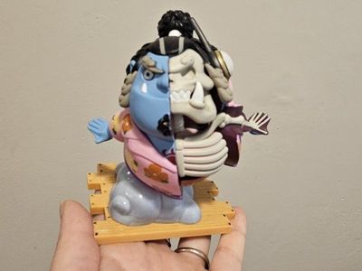 One Piece Jinbe Half Skeleton Dissected Collectible Mini Figure