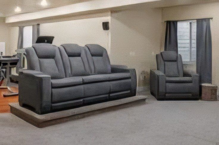 Reclining couch and chair