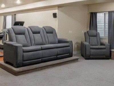 Reclining couch and chair