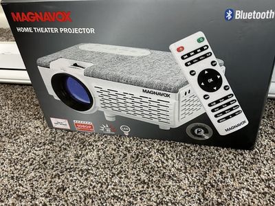 Magnavox Bluetooth Home Theater Projector - Up to 100" Screen, 1080P, LED, Full Connectivity