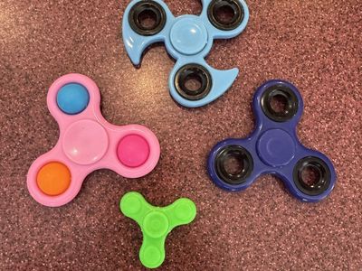 Lot of 4 Assorted Fidget Spinners