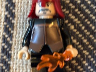Lego Avatar Fire Nation Soldier Minifigure with Fire Accessory - Authentic, Great Condition