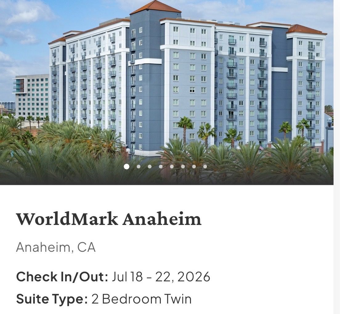 **ANAHEIM** 2 Bdrm. CONDO Near Disneyland (4 NIGHTS / July 18-22, 2026)