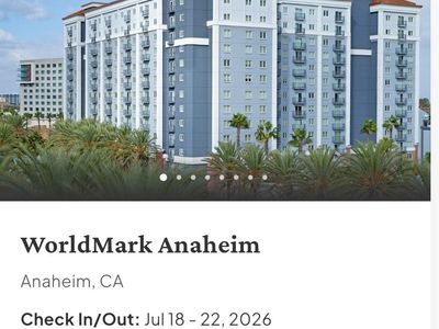 **ANAHEIM** 2 Bdrm. CONDO Near Disneyland (4 NIGHTS / July 18-22, 2026)