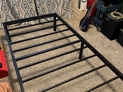 Twin Bed Frame, Mattress and Cover