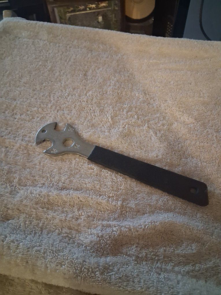 Bicycle pedal wrench.