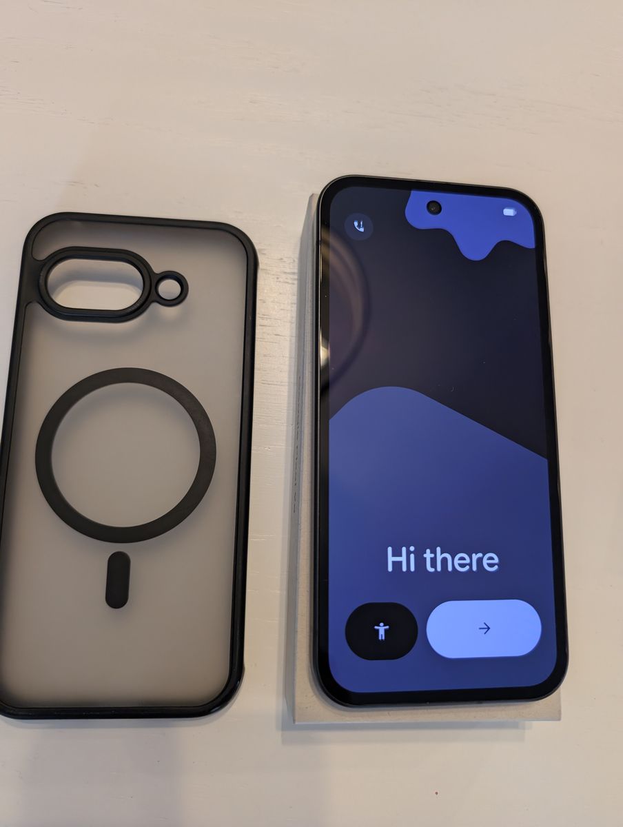 Google Pixel 9a Unlocked Smartphone - Excellent Condition with Case