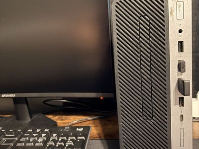 HP ProDesk 600 G3 SFF Desktop PC i5-6500 8GB RAM 256GB SSD & Sansui Monitor Keyboard Mouse