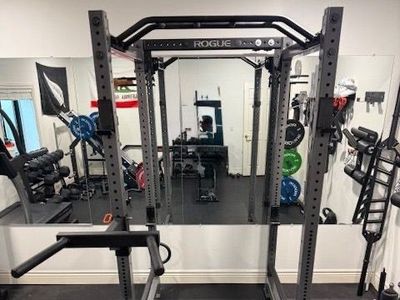 Rogue RML-490C Power Rack — Gun Metal — Fully Loaded