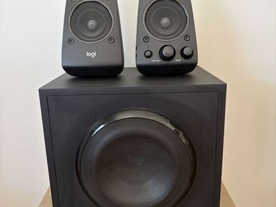 Logitech Z623 400 Watt Home Speaker System, 2.1 Speaker System - Black