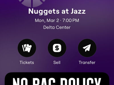 Jazz Nuggets Tickets Toyota Club $285