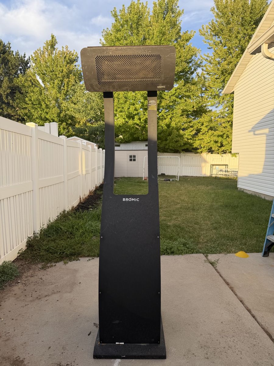 Bromic Electric Outdoor Patio Heater - Black, Freestanding, Weatherproof