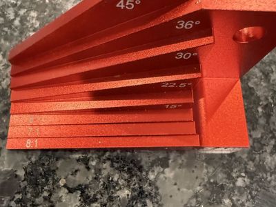 New aluminum woodworking tools gauge angle block