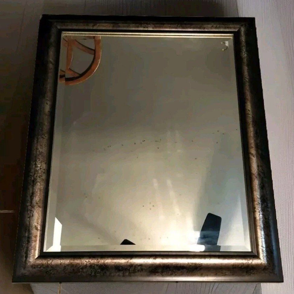 Two Beautiful Rustic Vintage Copper & Black Mirror