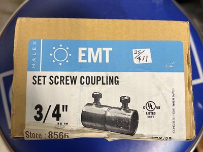 New Set Screw 3/4" Couplings.