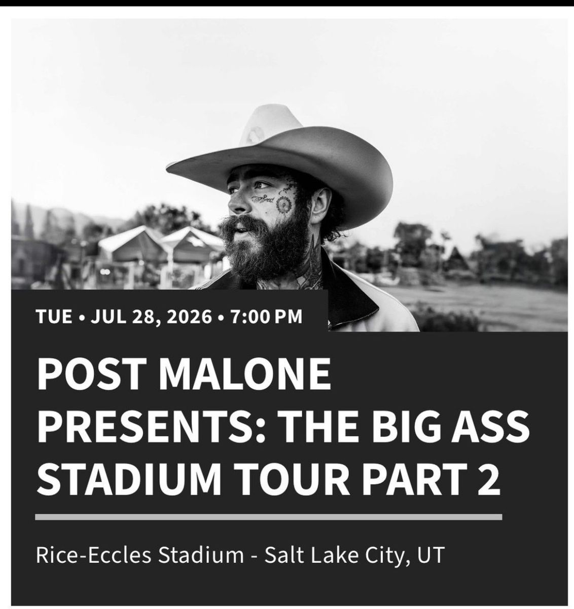 Post Malone and Jelly Roll: The Big Ass Tour