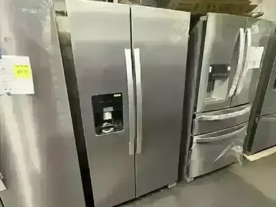 NEW WHIRLPOOL 25 C FT STAINLESS SIDE BY SIDE