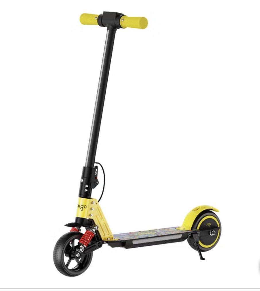 aigo Rainbow E3 HappyRoll Kids Electric Scooter - Yellow/Black, 130W