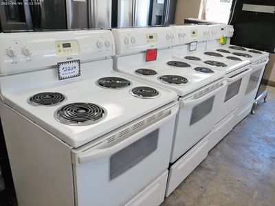 White Electric Stoves~90 Day Guarantee~Can Deliver