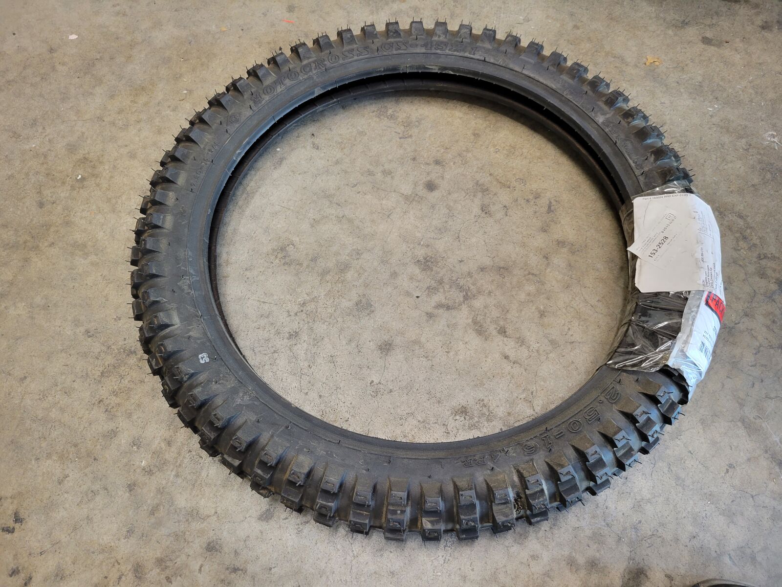 New IRC motorcycle tire 2.5x16