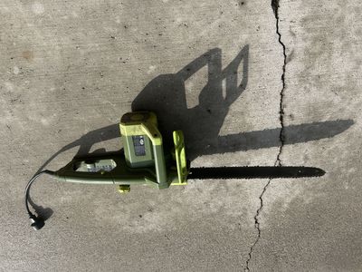 Sunjoe 18" electric chain saw w/new blade