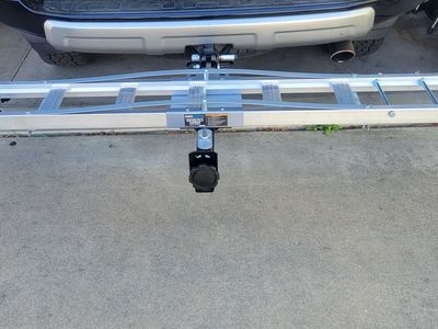 Haulmaster 400 lb capacity receiver mount motorcycle carrier