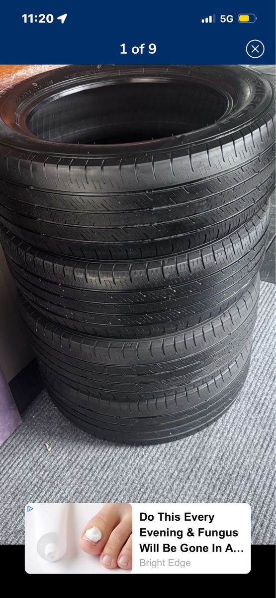 Falken  225/60R18 All-Season Tires (Set of 4)in Excellent Condition