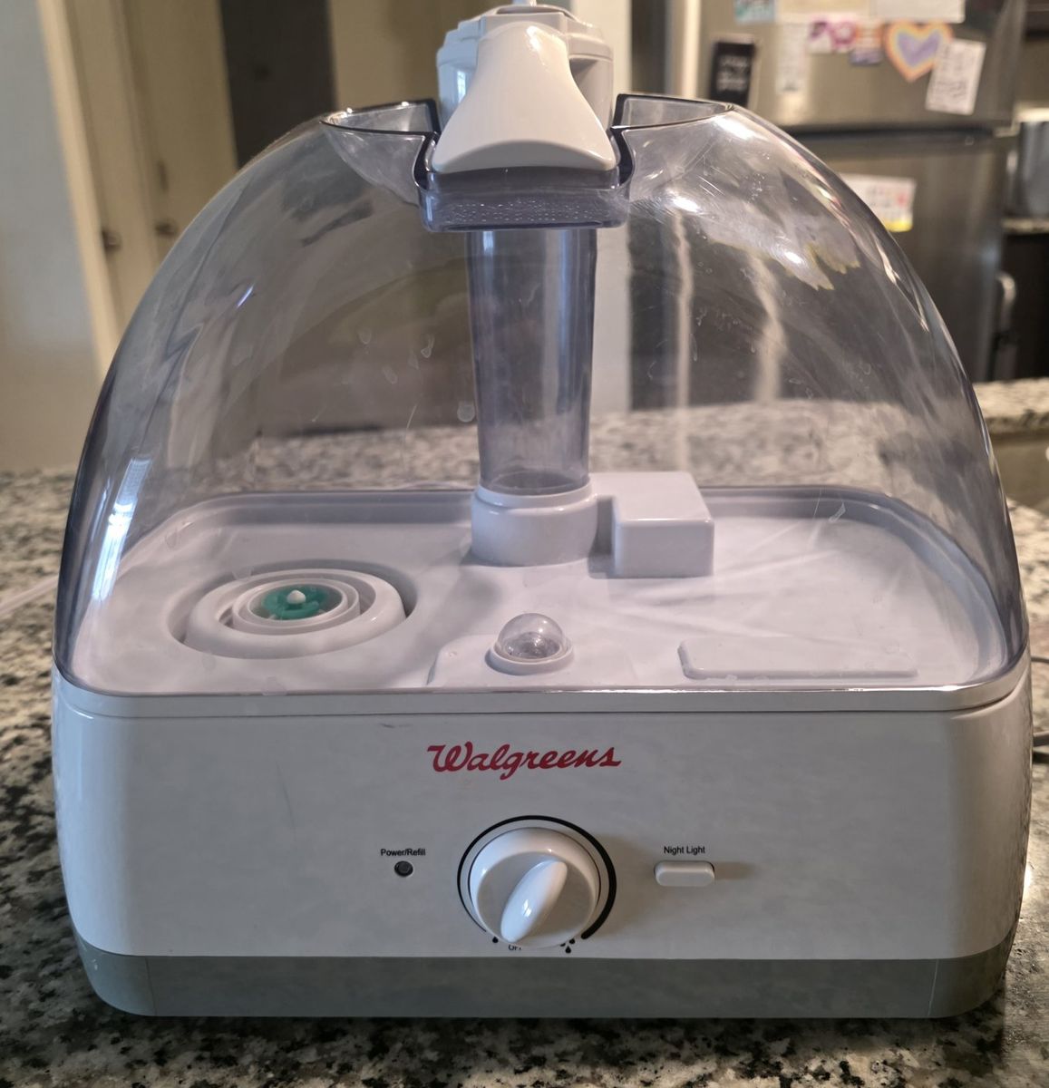 Walgreens Cool Mist Humidifier with Night Light and Power/Refill Indicator