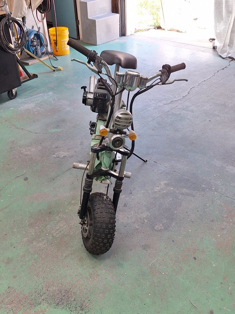 Speed Wagon Gas Powered Stand-Up Scooter with Seat and Knobby Tires