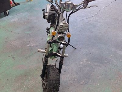 Speed Wagon Gas Powered Stand-Up Scooter with Seat and Knobby Tires