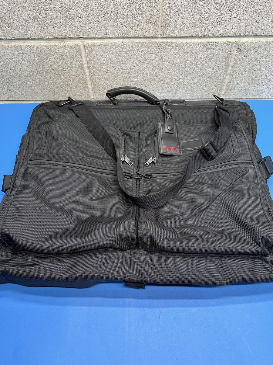 TUMI Alpha Large Garment Travel Bag – Black Ballistic Nylon