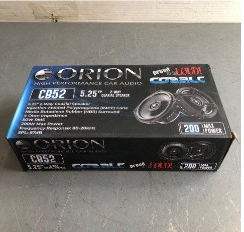 Orion Cobalt CB52 5.25" 2-Way Coaxial Car Audio Speakers