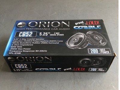 Orion Cobalt CB52 5.25" 2-Way Coaxial Car Audio Speakers