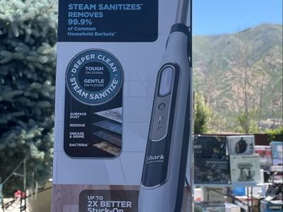 New Steam and Scrub Corded Steam Mop and Cleaner for Hard Floors White with Steam Blaster Technology that scrubs sanitizes