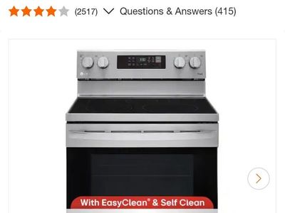 Brand new electric range LG