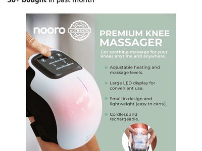 Nooro Wireless Knee Massager with Heat, Vibration, Infrared & Laser Therapy