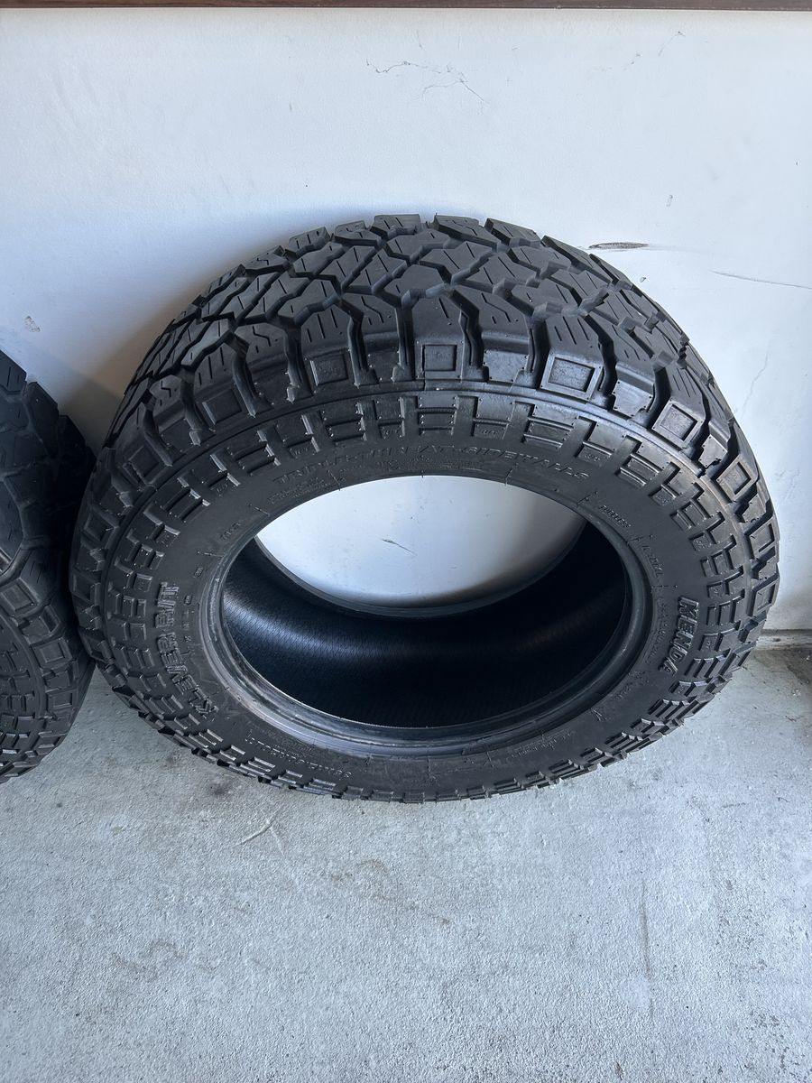 used kenda kelver R/T Tires size 35x12.50” Rim size 20’s “28,000 miles