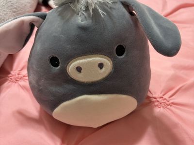 Squishmallow Donkey Gray