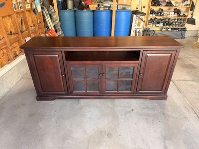Real wood TV stand/ Entertainment center