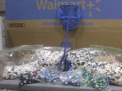 Aquarium Gravel Selection & Fish Net