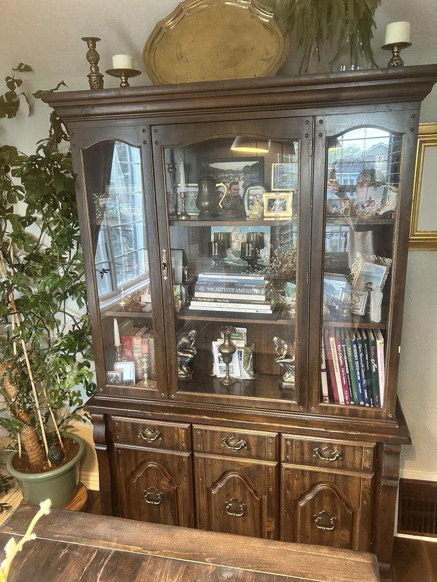 Wood China cabinet