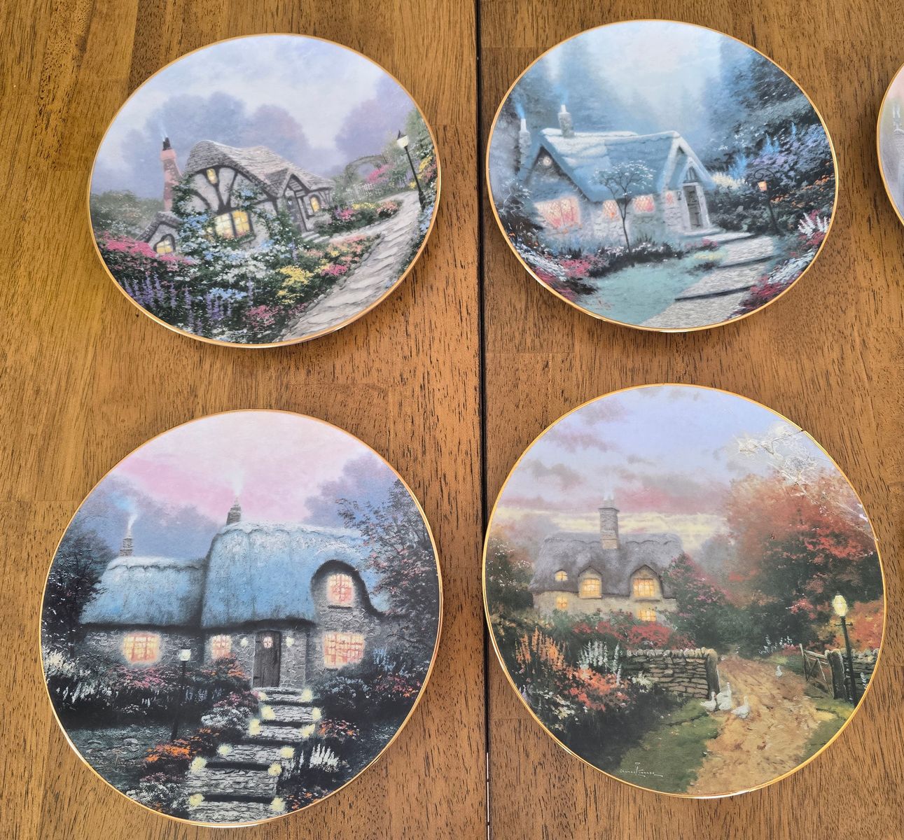 Thomas Kinkade "Garden Cottages of England" Plates – Mix & Match!